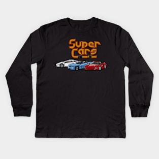 Super Cars Kids Long Sleeve T-Shirt